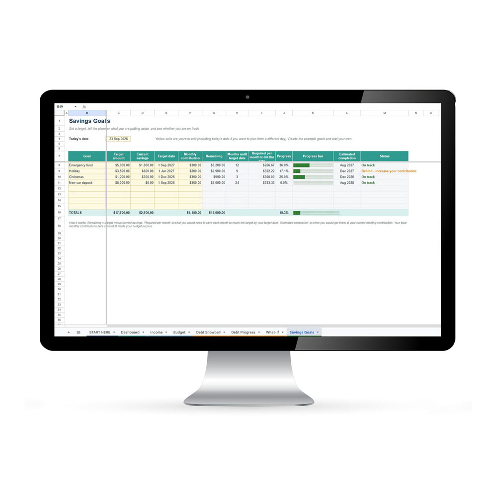 Smart Household Budget & Debt Snowball Planner